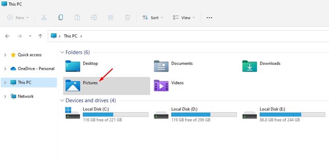 How to Change the Screenshot Folder Location in Windows 11 - 4