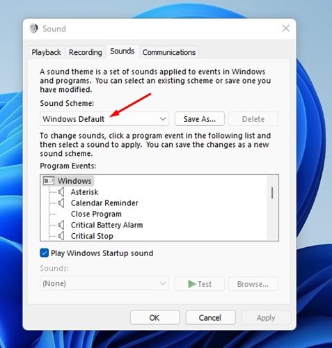 How to Disable all System Sounds in Windows 11 - 15