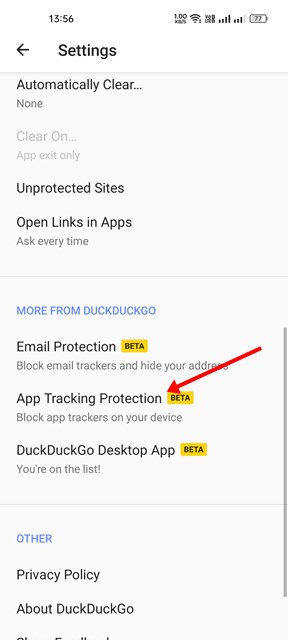 How to Enable   Use the App Tracking Protection of DuckDuckGo - 6