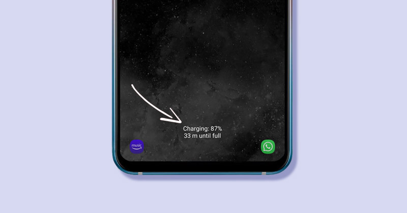 Como ocultar ou mostrar as informações de carregamento no smartphone Samsung