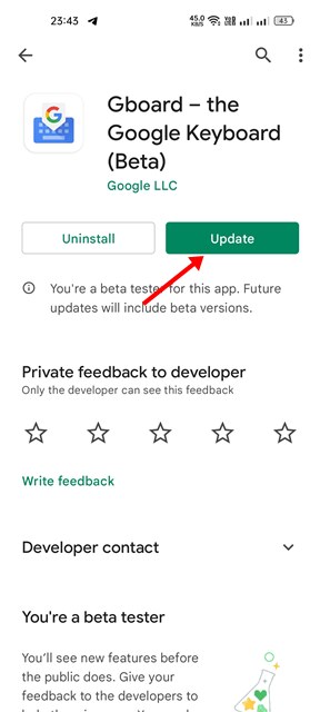 install the available updates