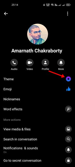 How to Change the Chat Theme in Facebook Messenger - 3