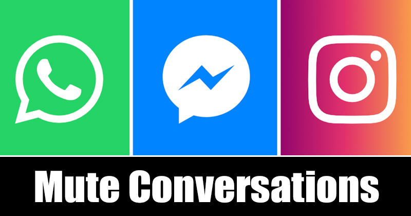 Como silenciar conversas no WhatsApp, Messenger e Instagram