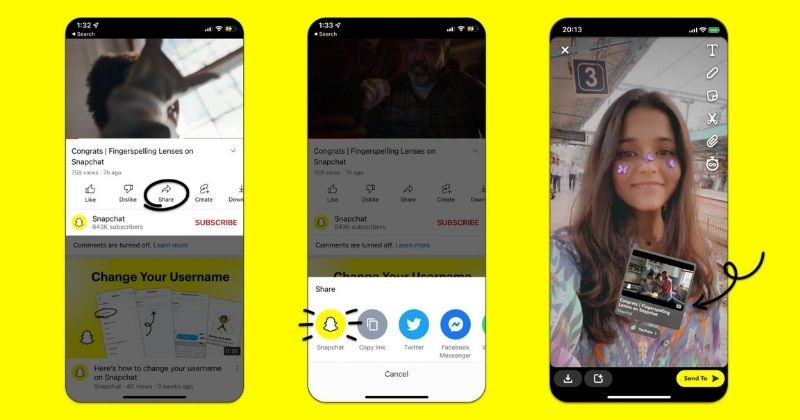 Snapchat Users Can Now Share Videos Directly From YouTube - 41