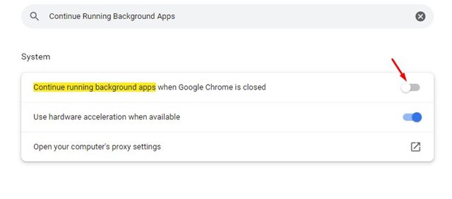 Zastavte spouštění aplikace na pozadí, když je Chrome zavřený