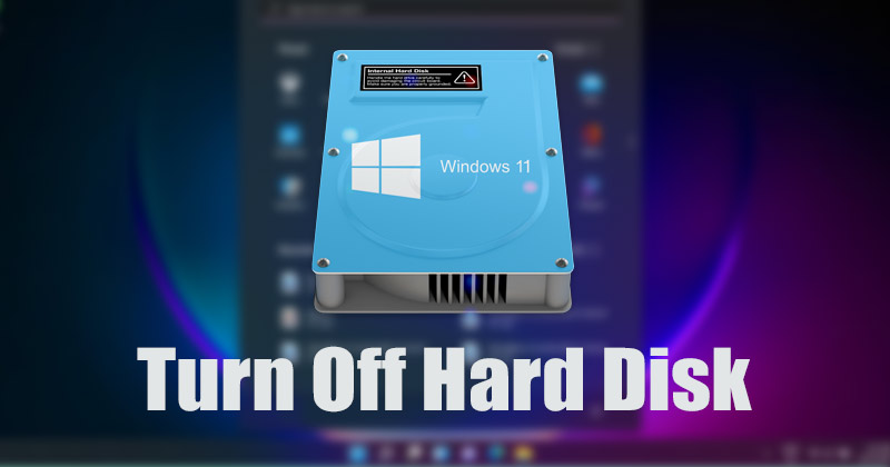 Come disattivare il disco rigido dopo il tempo di inattività in Windows 11