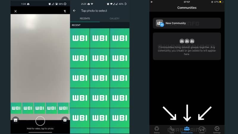 WhatsApp Soon Add 2 Feature 'New Community Tab' & 'New Camera Interface'