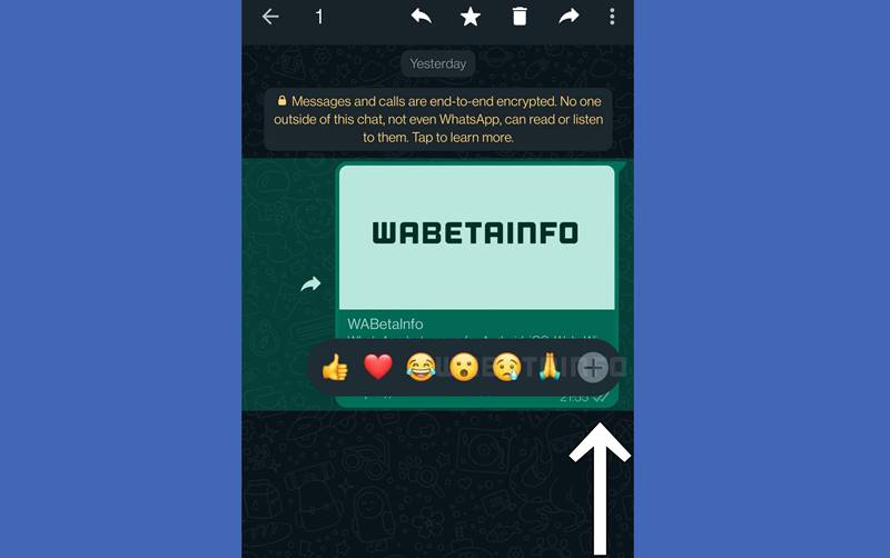 WhatsApp aggiungerà più emoji nella reazione al messaggio