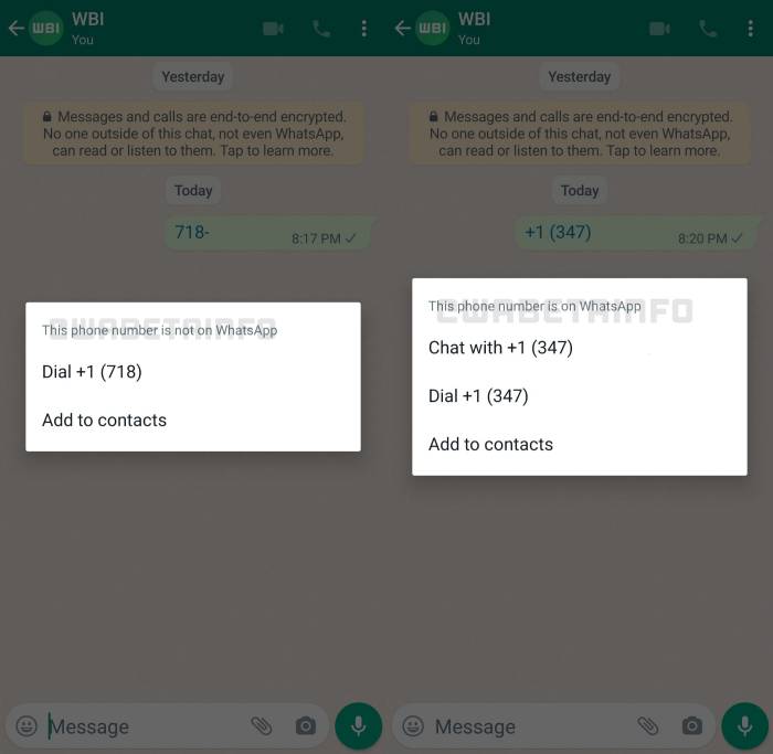 WhatsApp To Bring New Options To Chat With Unsaved Contacts - 4