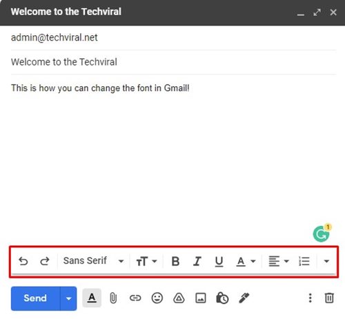 opções de formatação de texto