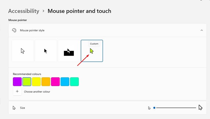 How to Change Mouse Pointer Size   Style in Windows 11 - 67