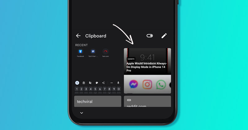 How to Save Recent Screenshots to Gboard Clipboard