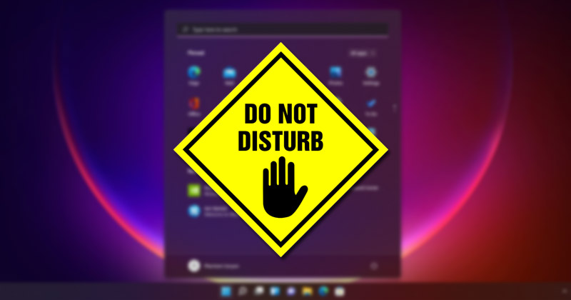 How to Enable Do Not Disturb Mode in Windows 11