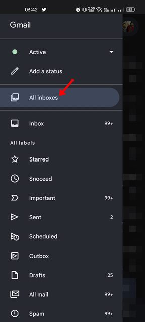 All inboxes