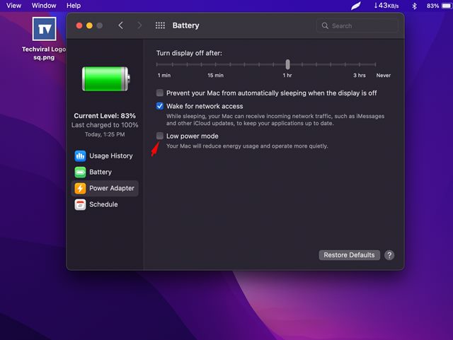 How to Enable Low Power Mode on Mac in 2022 - 13