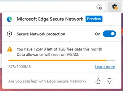 How to Try the Free VPN Service of Microsoft Edge Browser - 79