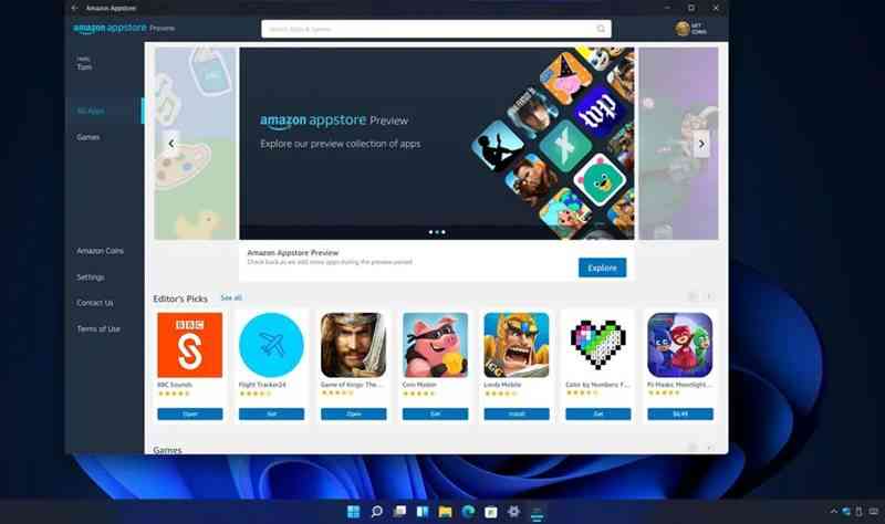 Microsoft Planning Android 12.1 for Apps on Windows 11