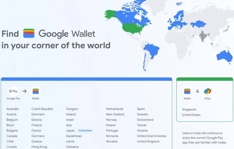Ny Google Wallet som arver Google Pay