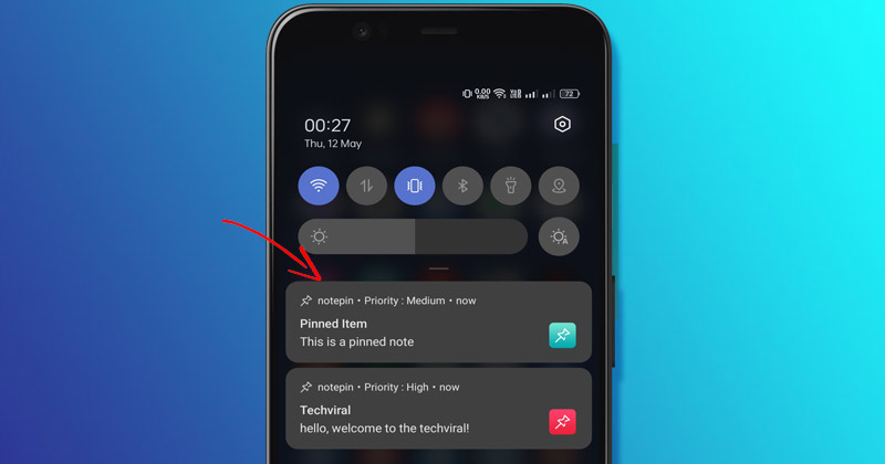 Android 알림 표시줄에 메모를 만들고 고정하는 방법