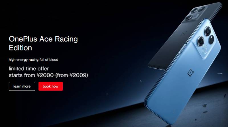 OnePlus Ace Racing Edition Launched with Powerful Specs at Budget