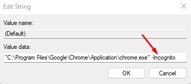 "C:\Program Files\Google\Chrome\Application\chrome.exe" -Incognito