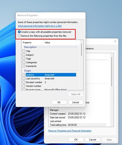 How to Remove Metadata From Files on Windows - 6