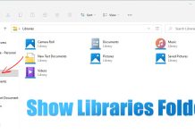 How to Show or Hide the Libraries Folder on Windows 11