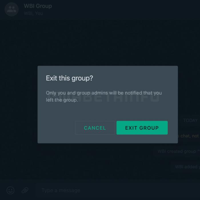 WhatsApp Might Allow You To Exit Group Chats Silently - 14