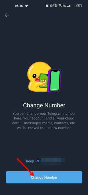 Change number