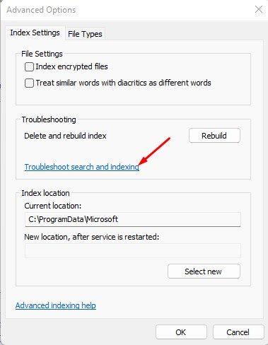 Troubleshoot search and indexing