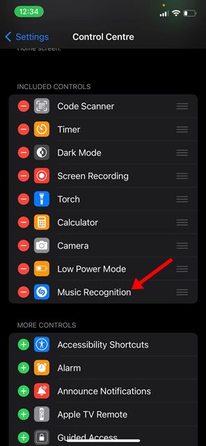 How to Enable the Built in Music Recognition Feature of iPhone - 13