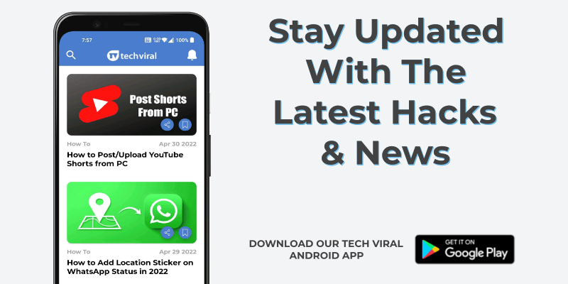 DOWNLOAD TECHVIRAL ANDROID APP FROM PLAY STORE