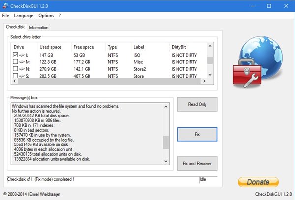 Other ways to check & repair hard disk errors