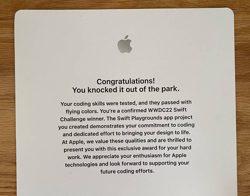 Apple Sent WWDC 22 Gear   Rewards to Swift Challenge Winners - 73