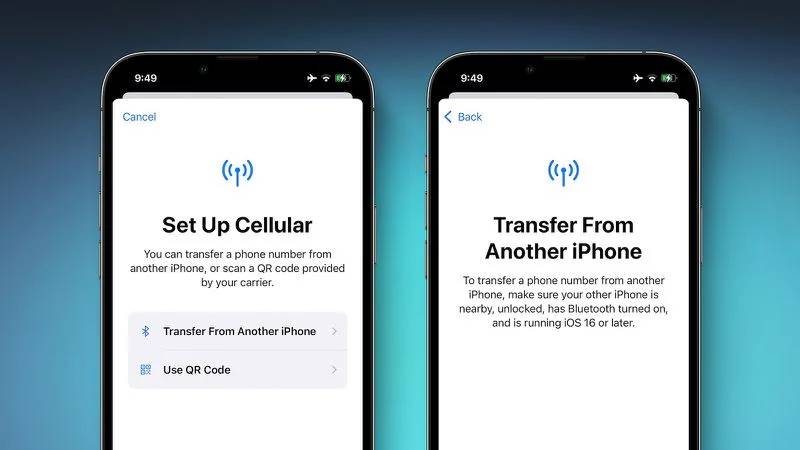Apple Will Support Effortless eSIM Transfer With iOS 16