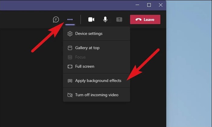 Blur Background on Microsoft Teams on Desktop
