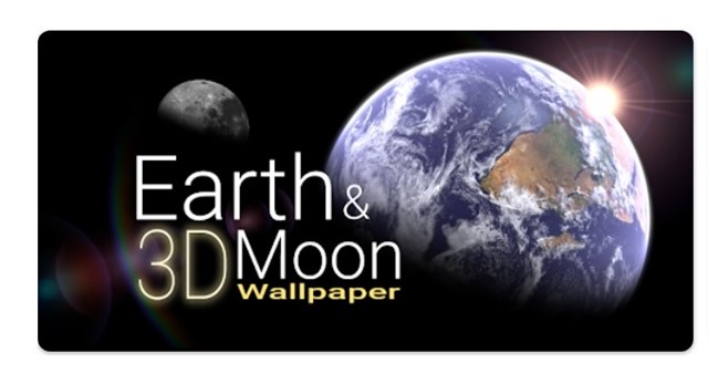 Tierra y Luna 3D Fondo Animado
