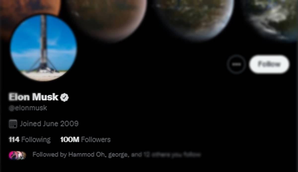 Elon Musk Passed 100Million Followers Mark on Twitter
