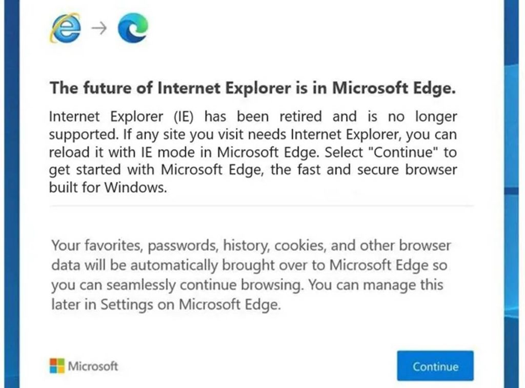 Internet Explorer Is Now Retired