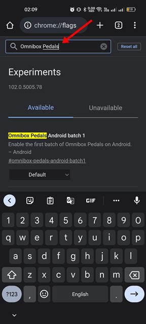 Omnibox Pedals
