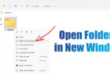How to Open Each Folder in a New Window on Windows 11