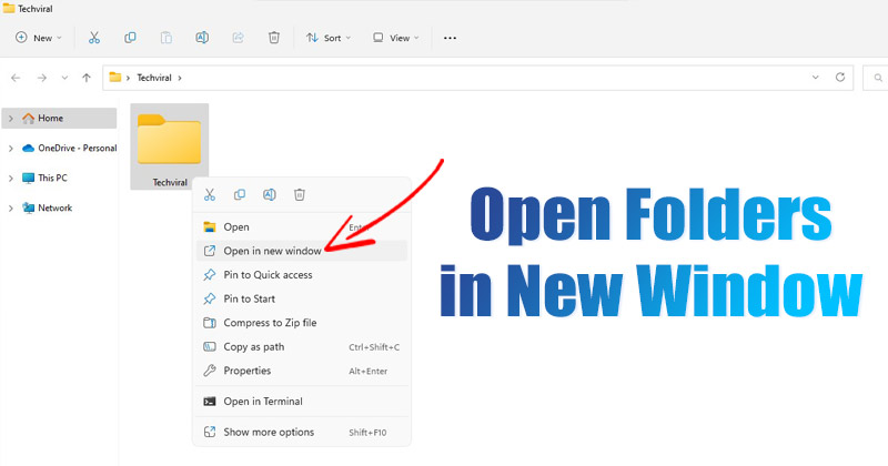 How to Open Each Folder in a New Window on Windows 11