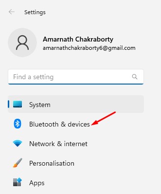 Bluetooth & devices