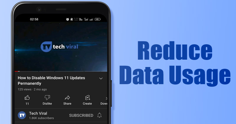 How to Reduce Data Usage in YouTube App for Android