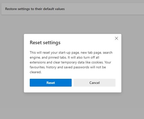 How to Reset Microsoft Edge Settings to Default - 96