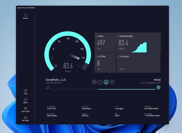 ookla speed test windows 8