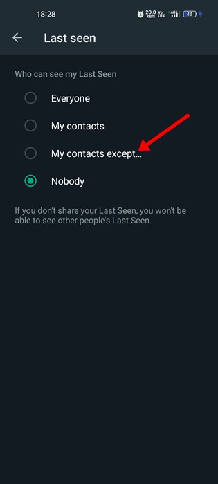 How to Hide Last Seen  Profile Photo From Specific Contact on WhatsApp - 16