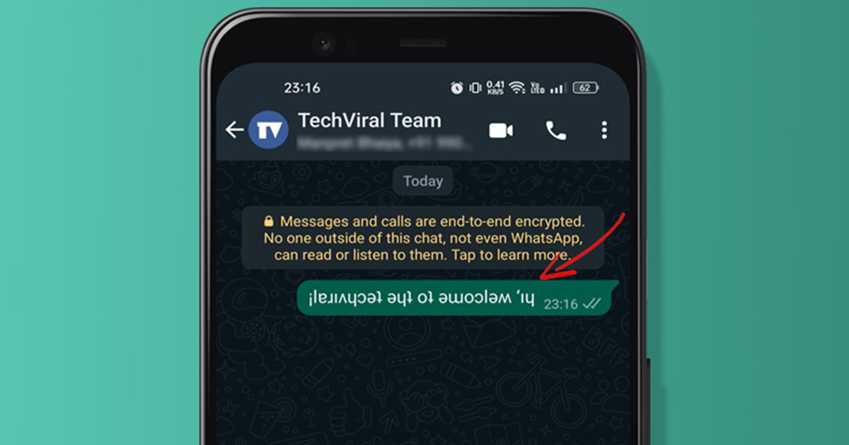 How to Type Text Upside Down On WhatsApp