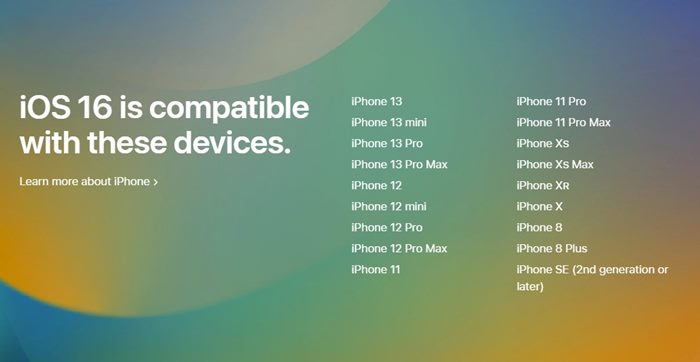 Will your iPhone get the iOS 16 update  List of Compatible iPhones - 35