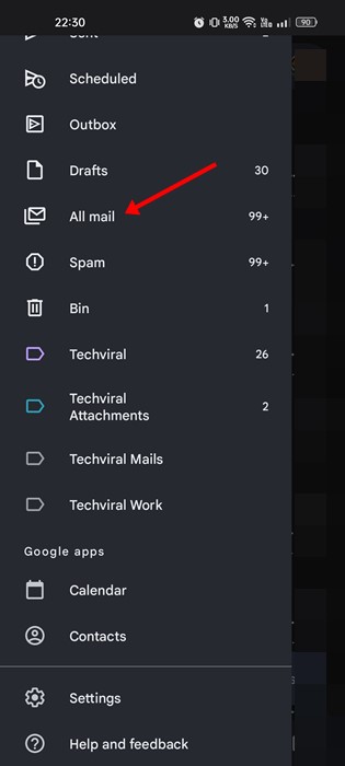 All mail
